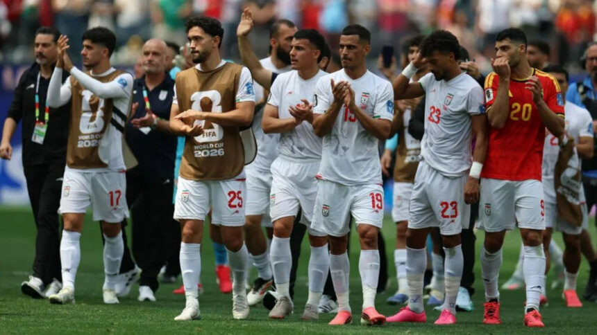 Iran players leave locker-room message after Belgium draw