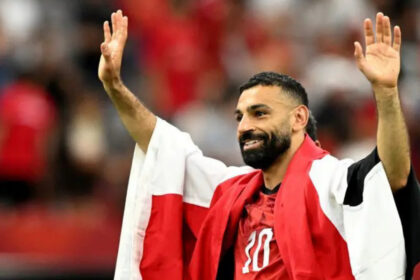 New Zealand v Egypt - BC Place, Vancouver, Canada - June 21, 2026 Egypt's Mohamed Salah celebrates after the match IMAGN IMAGES via Reuters/Anne-Marie Sorvin