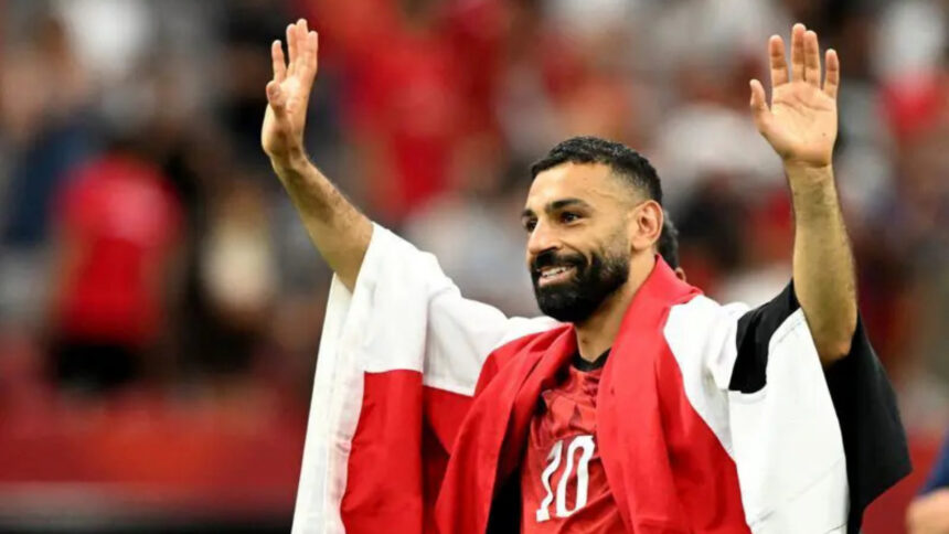 New Zealand v Egypt - BC Place, Vancouver, Canada - June 21, 2026 Egypt's Mohamed Salah celebrates after the match IMAGN IMAGES via Reuters/Anne-Marie Sorvin