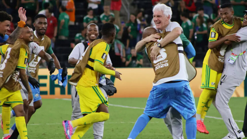 Celebrations continue in Monterey after Bafana Bafana's history making feats in a FIFA World Cup. They beat South Korea 1-0 to progress to the Round of 16