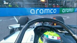 Sergio Perez incident at Monaco GP FP2