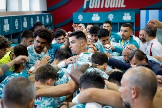 Portugal at a pre world cup friendly