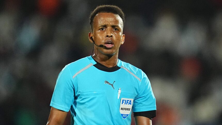 Omar Artan became a Fifa referee in 2018 after working his way through the ranks of the Somali and African game