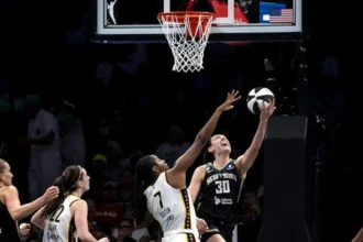 Stewart in action for Liberty against Fever