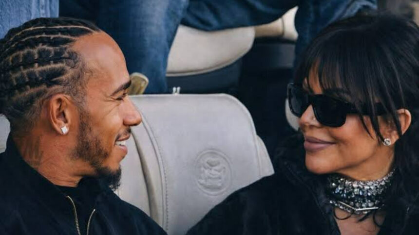 Kim and Lewis were spotted at Super Bowl