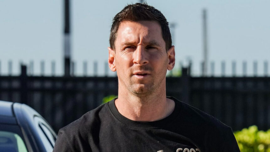 Lionell Messi arrives at Inter Miami training after World Cup break