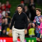 Arsenal manager Mikel Arteta after the pre-season friendly match between Arsenal and Real Betis at the Aviva Stadium in Dublin.
