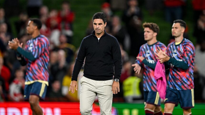 Arsenal manager Mikel Arteta after the pre-season friendly match between Arsenal and Real Betis at the Aviva Stadium in Dublin.