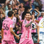 Lionel Messi and Inter Miami teammates celebrate
