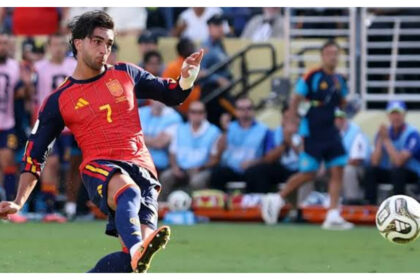 Ferran Torres scored the winning goal for Spain during the World Cup final Sunday.
