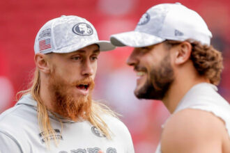 49ers George Kittle, Nick Bosa make trip to Australia