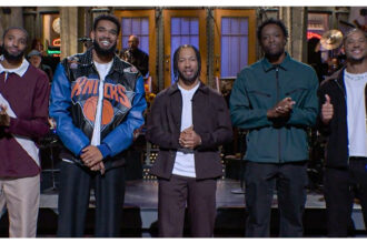 Jalen Brunso and teammates at SNL