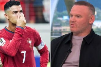 A collage of Cristiano Ronaldo and Wayne Rooney