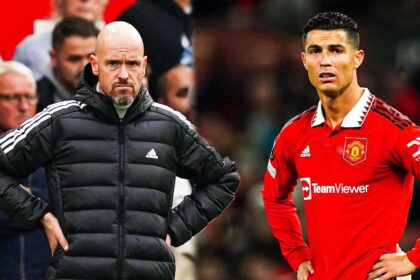 Erik Ten Hag and Cristiano Ronaldo