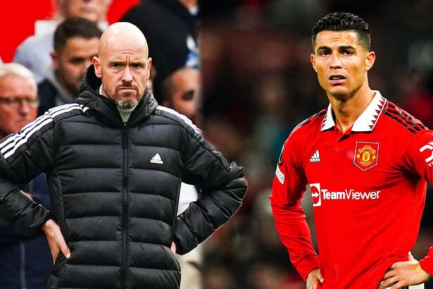 Erik Ten Hag and Cristiano Ronaldo