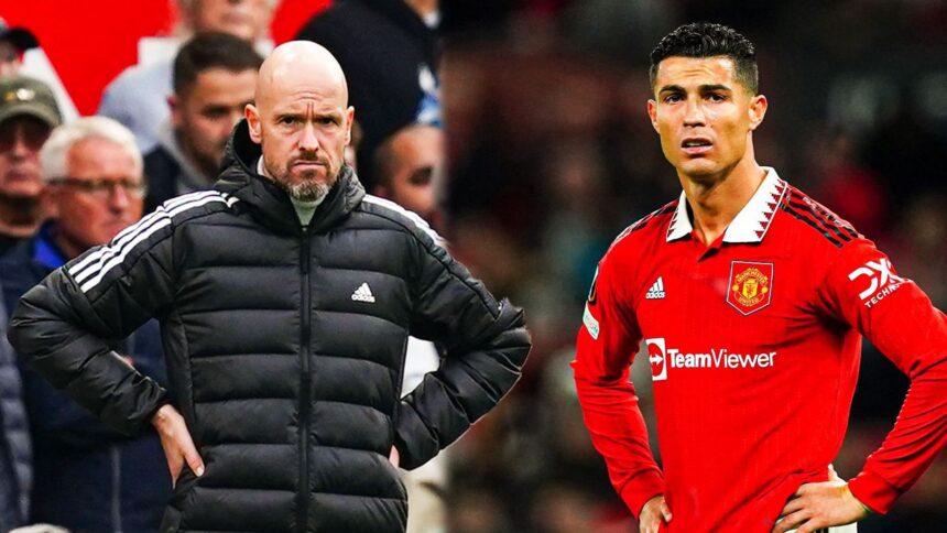 Erik Ten Hag and Cristiano Ronaldo